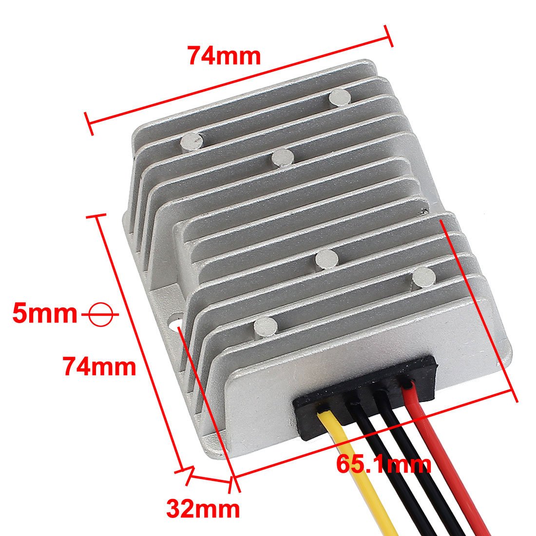 uxcell Uxcell Power Converter Regulator DC 12V/24V to DC 5V 10A 50W Waterproof Voltage Convert Transformer
