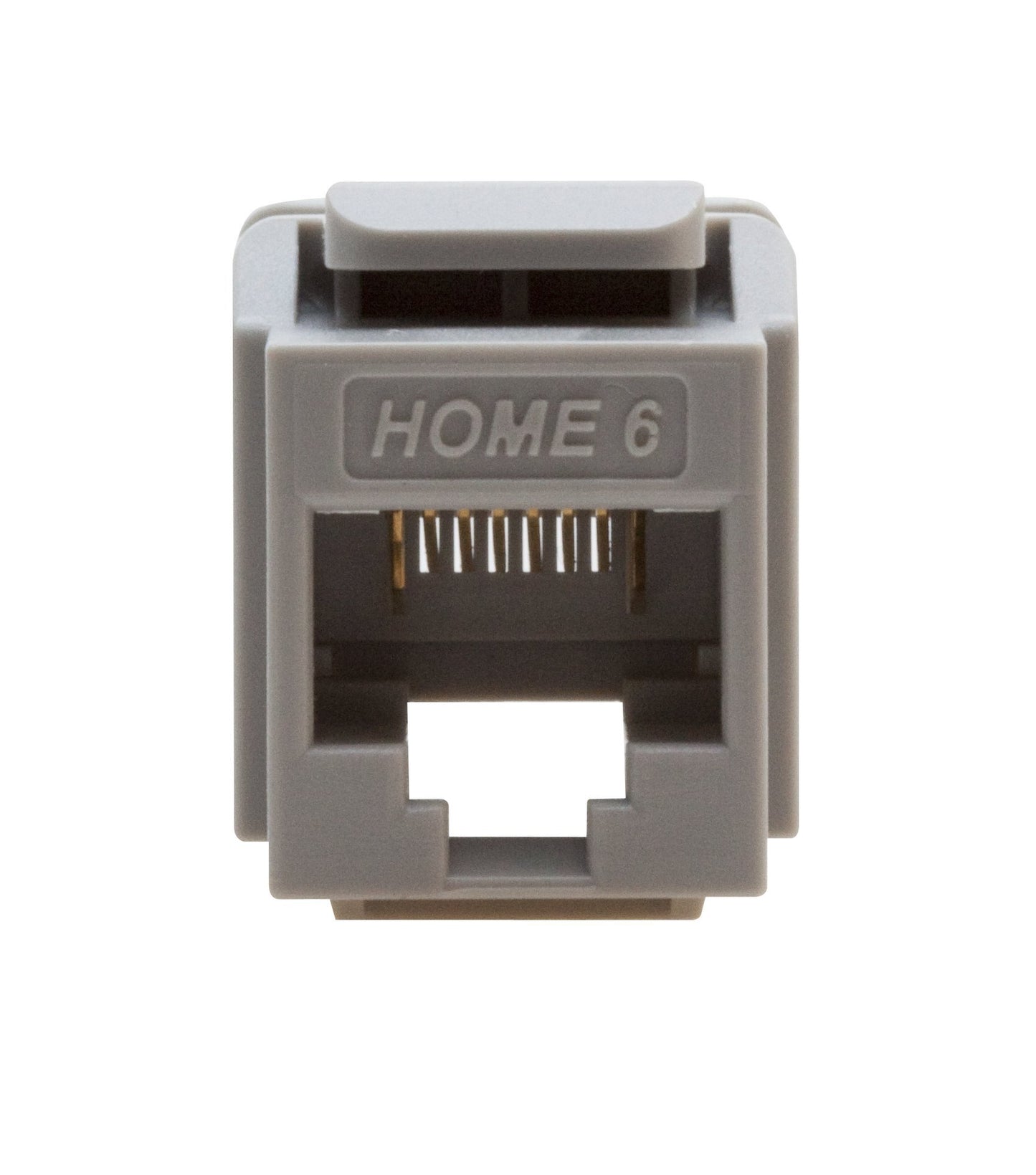 Leviton Home 6 Snap-In Connector, T568A/B Wiring, 61HOM-RG6, Grey