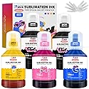 Printers Jack 700ML Sublimation Ink for EcoTank Supertank Inkjet Printer ET-2720 ET-2760 ET-2750 ET-2700 ET-3700 ET-3710 ET-3750 ET-3760 Heat Press