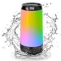 PyleUsa Floating Pool Speaker w/Lights Show, Waterproof Bluetooth Speaker, IP68, Crystal Clear Sound Quality, Surround Stereo Sound, Wireless 50 ft