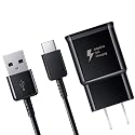 Victory Furrier [Fast Charging Wall Adapter for Samsung Galaxy S10 / S9 / S8 - Note 10/9 / 8 Edge/Plus/Active%75 Faster Charger (1x Adapter & 1x