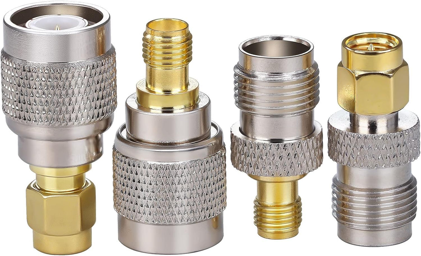TUOLNK 4PCS SMA to TNC Coax Adapter,Coaxial Connector Kit SMA Male/Female to TNC Male/Female Cable Gender Changers for Radio, LTE Antenna Router