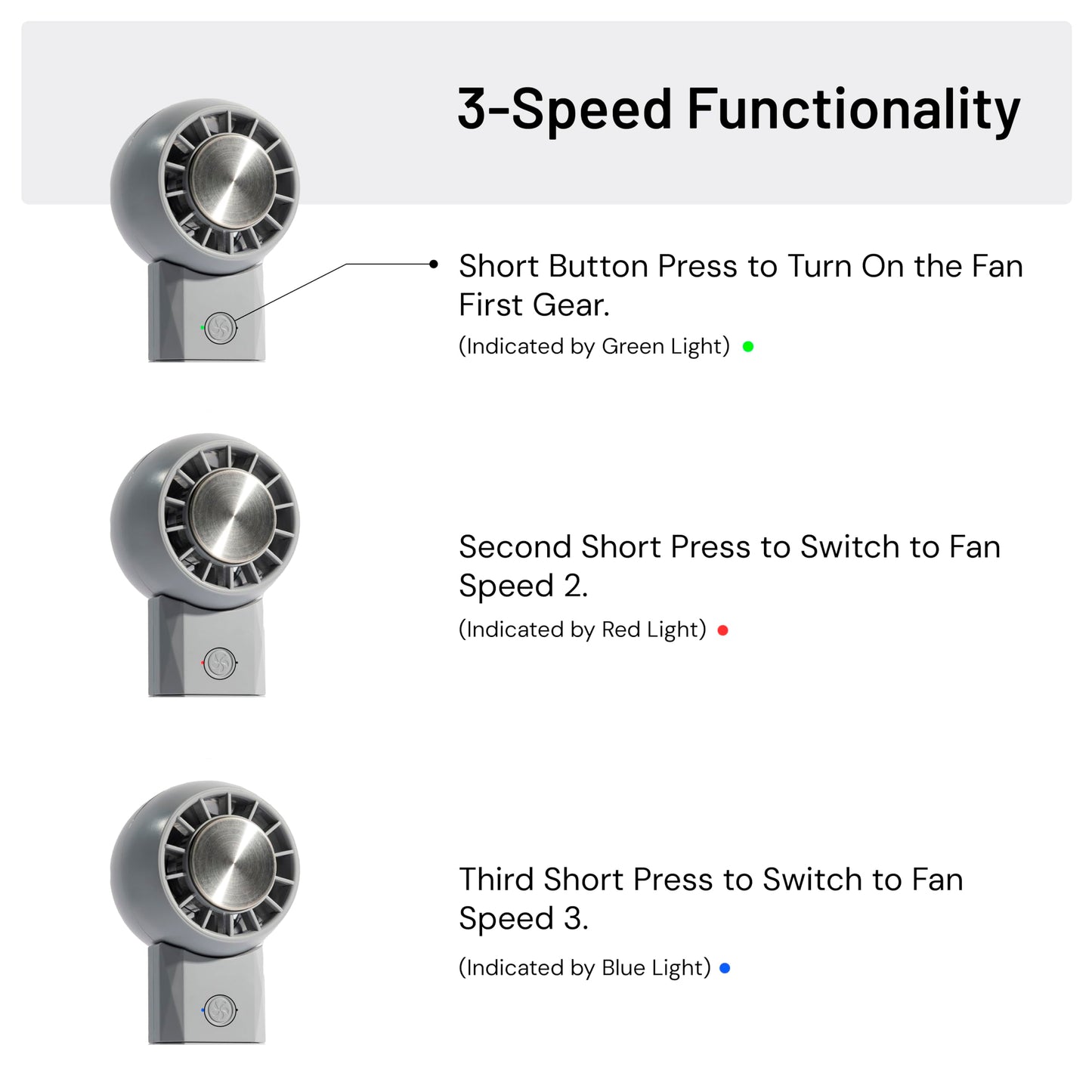 Hotel Collection - Breeze-Pro Handheld Mini Personal Fan, 2-in-1 USB Rechargeable Pocket Device with Power Bank, Portable for Travel, Summer