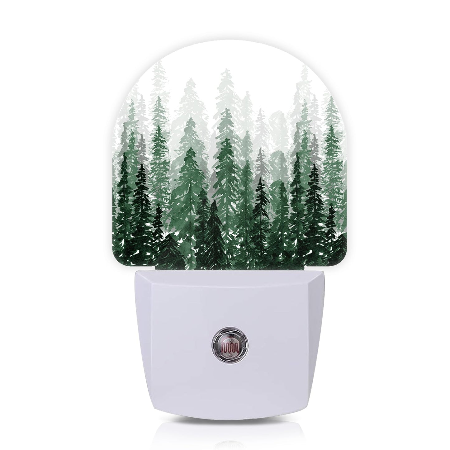 Axxitude Christmas Tree Forest Night Lights Plug into Wall for Girls Boys Room,Night Light LED Lamp Dusk to Dawn Sensor Round Lamp for Bedroom