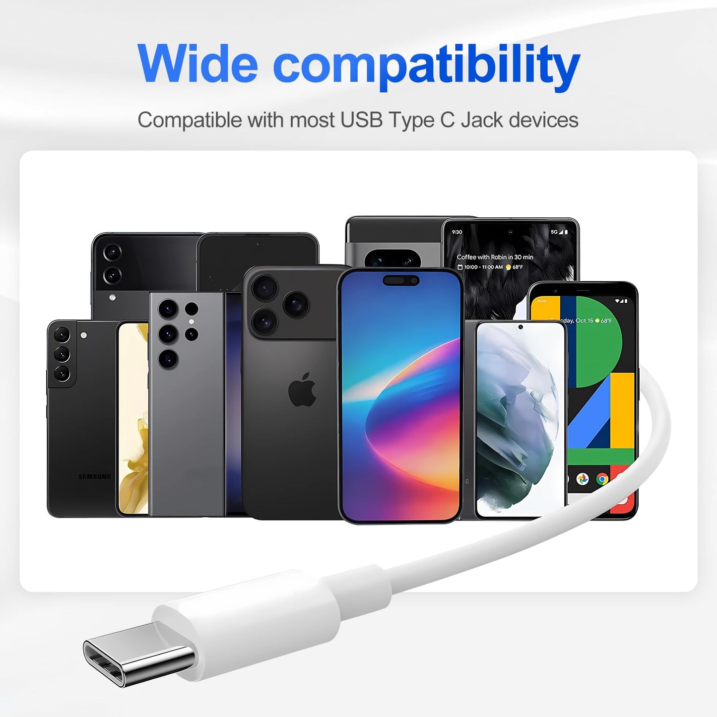 USB C Headphones 3 Pack,Type C Earphones for iPhone 17 16 15 Pro Max Plus iPad Pro Wired USB C Earbuds with Microphone & Remote Control Earphones