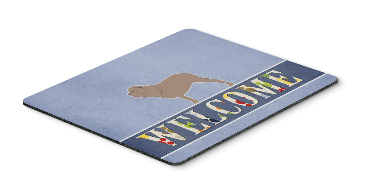 Caroline's Treasures BB5569MP Neapolitan Mastiff Welcome Mouse Pad, Hot Pad or Trivet for Home Office Gaming Working Computers Laptop Mouse