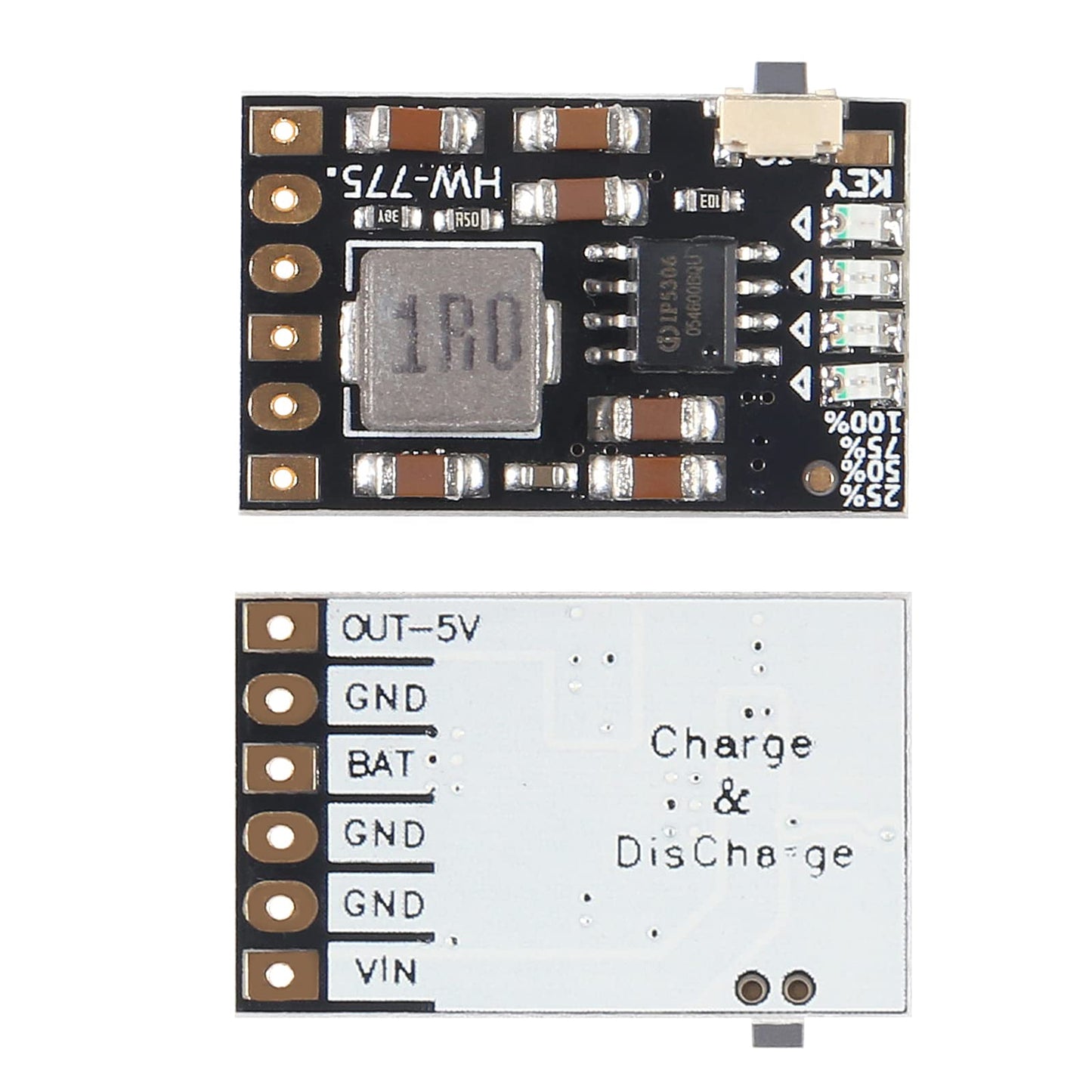 AEDIKO 10pcs 2A 5V Charge Discharge Integrated Module 3.7V 4.2V for 18650 Lithium Battery Charging Boost Mobile Power Protection PCB Board