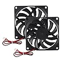 2Pcs DC 24V 8010 3D Printer 80x80x10 Brushless Cooling Fan 80MM for PC CPU Computer Case Cooler