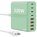 beniflt 320W USB C Charger Block, 8-Port USB C Charging Station PD 65W PC Laptop Fast Charger Adapter for MacBookPro/Air,DELL,iPad,Portable Charging