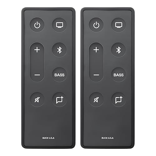 2 Pack Replacement Remote Control for Bose TV Speaker & Solo Soundbar Series II - Compatible with Bose Solo 5, Solo 10, Solo 15 Sound Systems - Easy