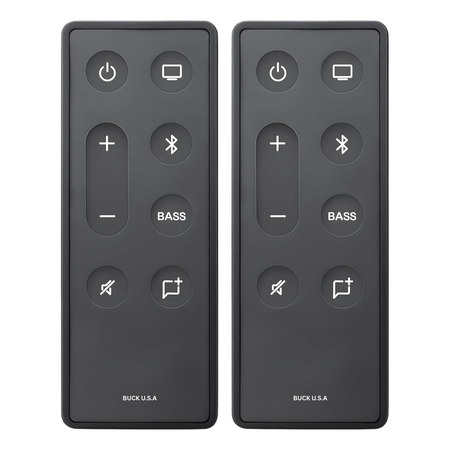 2 Pack Replacement Remote Control for Bose TV Speaker & Solo Soundbar Series II - Compatible with Bose Solo 5, Solo 10, Solo 15 Sound Systems - Easy