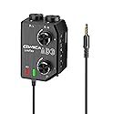 Comica LINKFLEX AD3 Dual-channels XLR/6.35mm/3.5mm Audio Preamp Mixer with Support 48V Phantom Power, Mono/Stereo Output, Guitar Audio Interface for