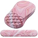 Mouse Pad Wrist Support, Laokiiy 2 in1 Keyboard Wrist Rest+ Ergonomic Mouse Pad, Non-Slip Wrist Rest for Computer Keyboard, Made Easy Typing & Relieve