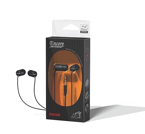 Maxell 190234 Encore Series EN-5 Earbud (Black)