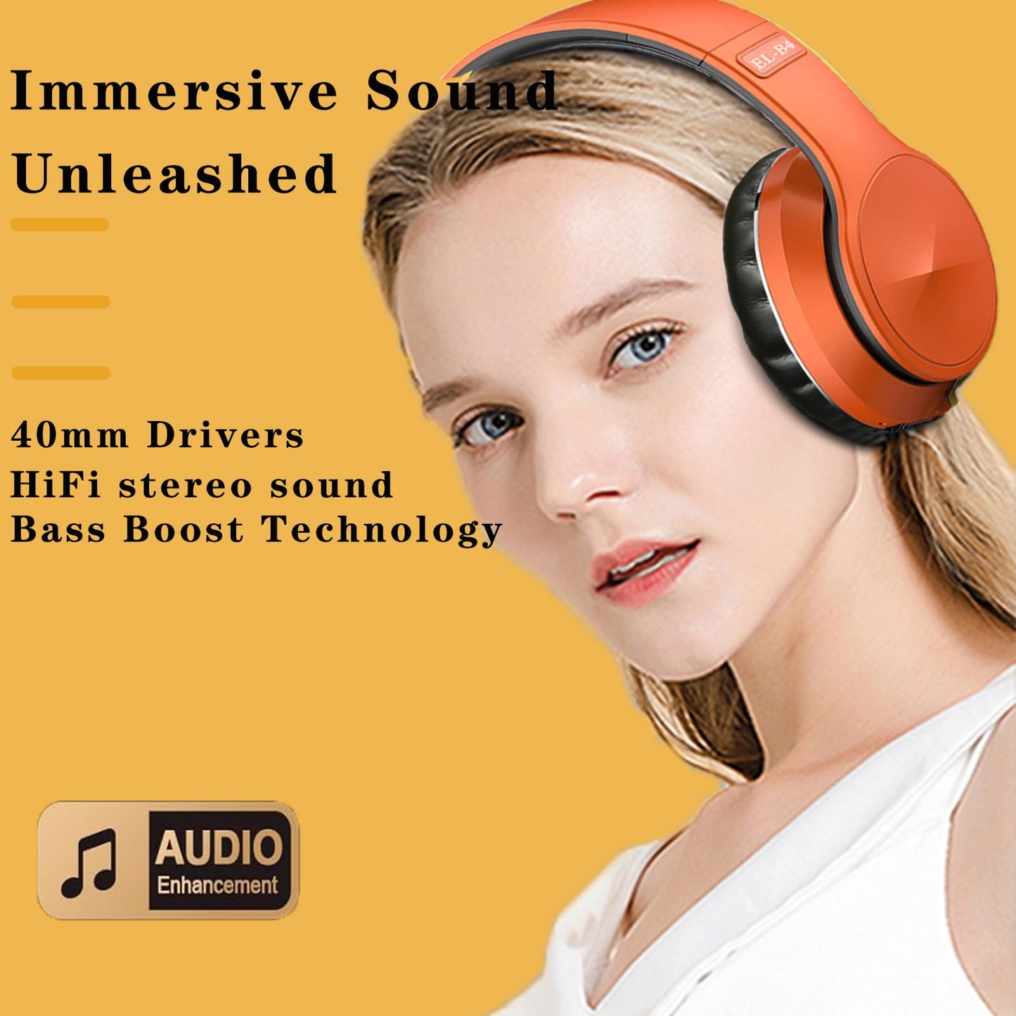 OYEALEX Active Noise Cancelling Headphones, Wireless Over Ear Bluetooth Headphones with Microphone Foldable Headphone with HiFi Audio Deep Bass…