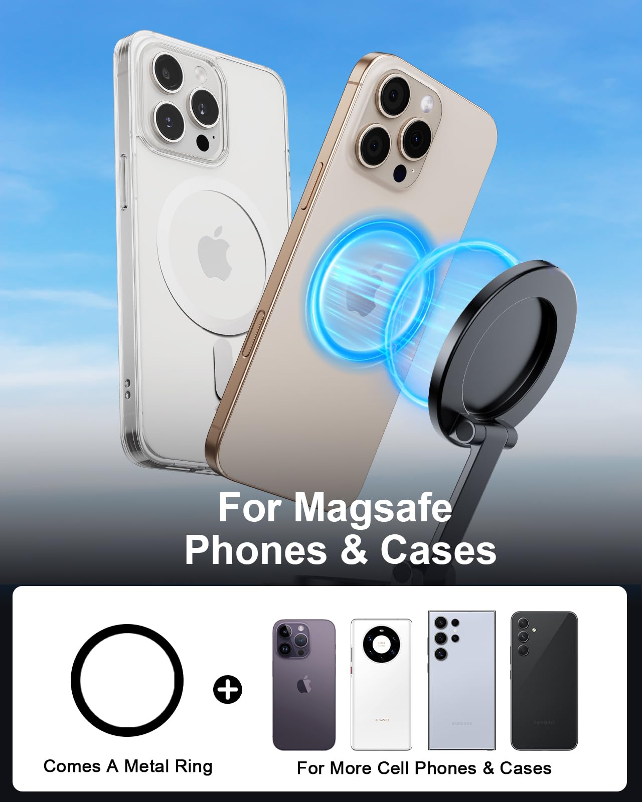 xuenair Latest N56 Ultra Magnetic Phone Holder for Car iPhone 17 16 15 14 Pro Max Plus Mini Magsafe Cases, Powerful Vacuum Suction Cup Phone Mount