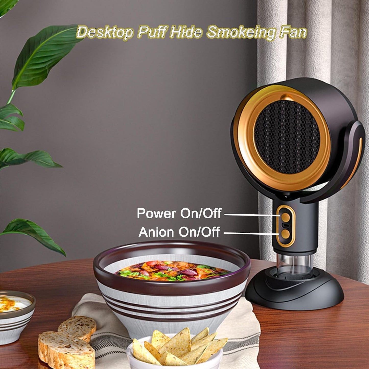 QWEZXO PuffHide Purifer & Smoke Away Purifier-Fan Filter Portable Adjustable Angle Puff-Hide PurifierFan,Tabletop SmokePurifier Filters