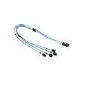 Supermicro 50cm IPASS to 4-SATA Cross-Over Cable (CBL-0116L)