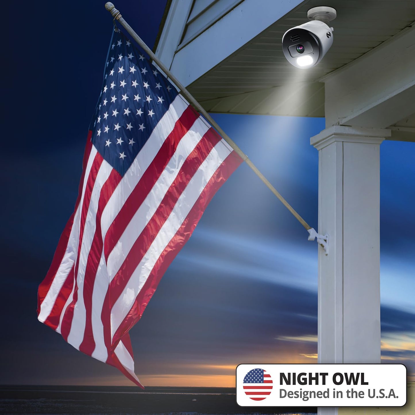Night Owl Power Over Ethernet 12 Channel NVR Video Home Security Camera System with (8) Wired IP 4K HD Indoor/Outdoor Deterrence Cameras and 2TB Hard