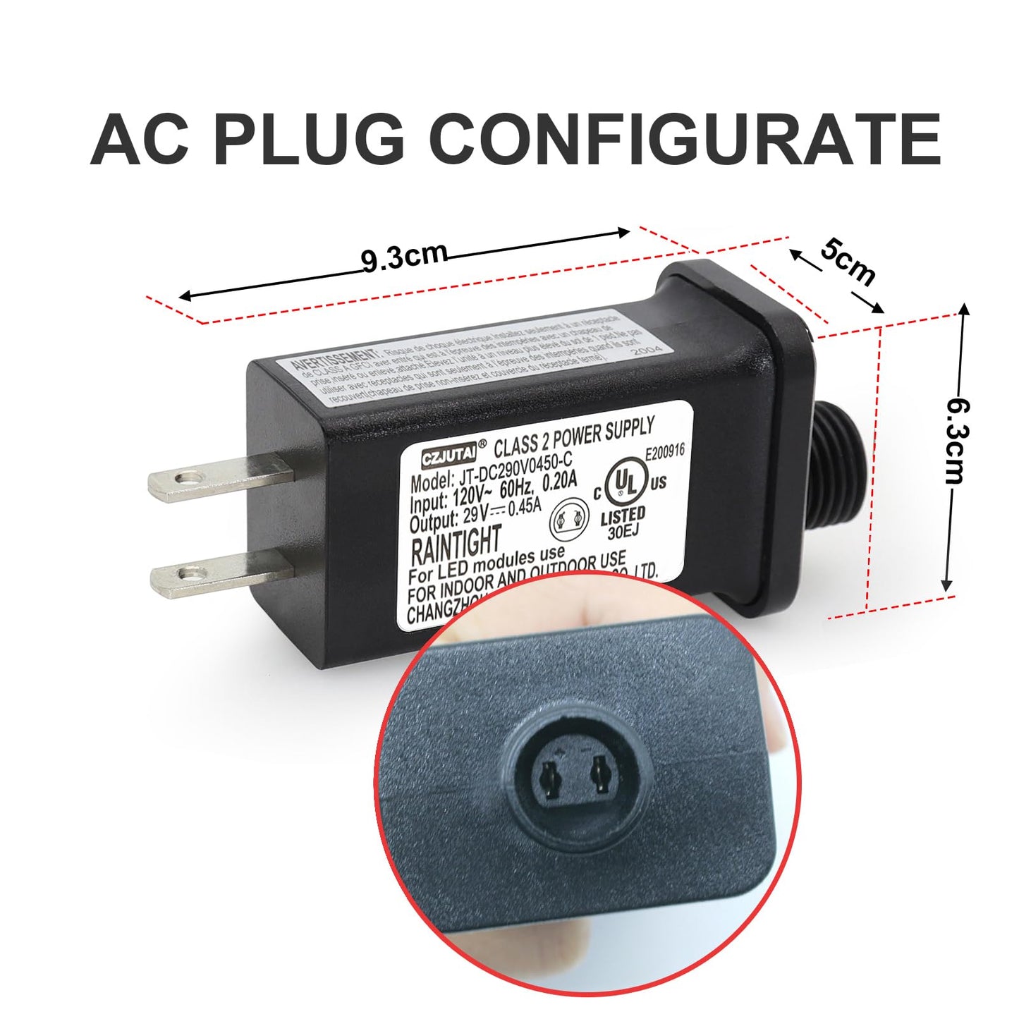 PremierAdapter 29V 0.45A Transformer for CZJUTAI JT-DC290V0450 Adapter 29V 13W LED Power Supply, TS-13W29V LED Raintight IP44 US Plug Adapter…