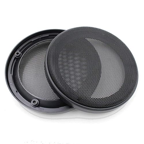 2X 5.5in. Black Speaker Coaxial Steel Mesh Grille Cover Woofer Mask Protection Frame
