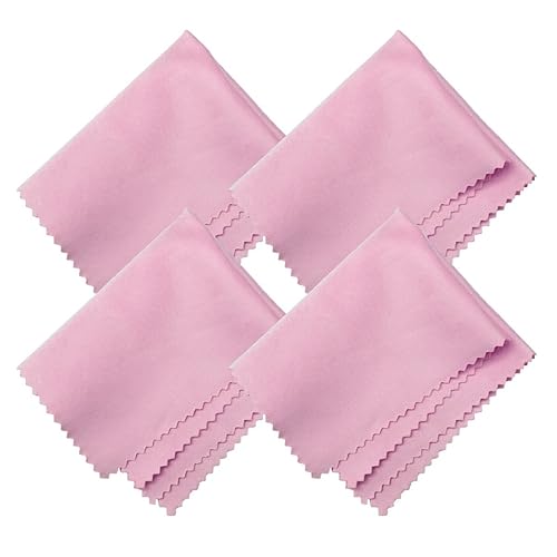 Microfiber Screen Cleaning Cloths, HTTX 4-Pack 6 x 7 inches for Cell Phones, Tablets, LCD TV, Laptop, Camera Lenses, Surface Tablet, Monitor, Car GPS