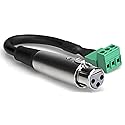 Hosa PHX-106F-BULK Low-voltage Adapter, XLR3F to PHX3M, 6 Inches