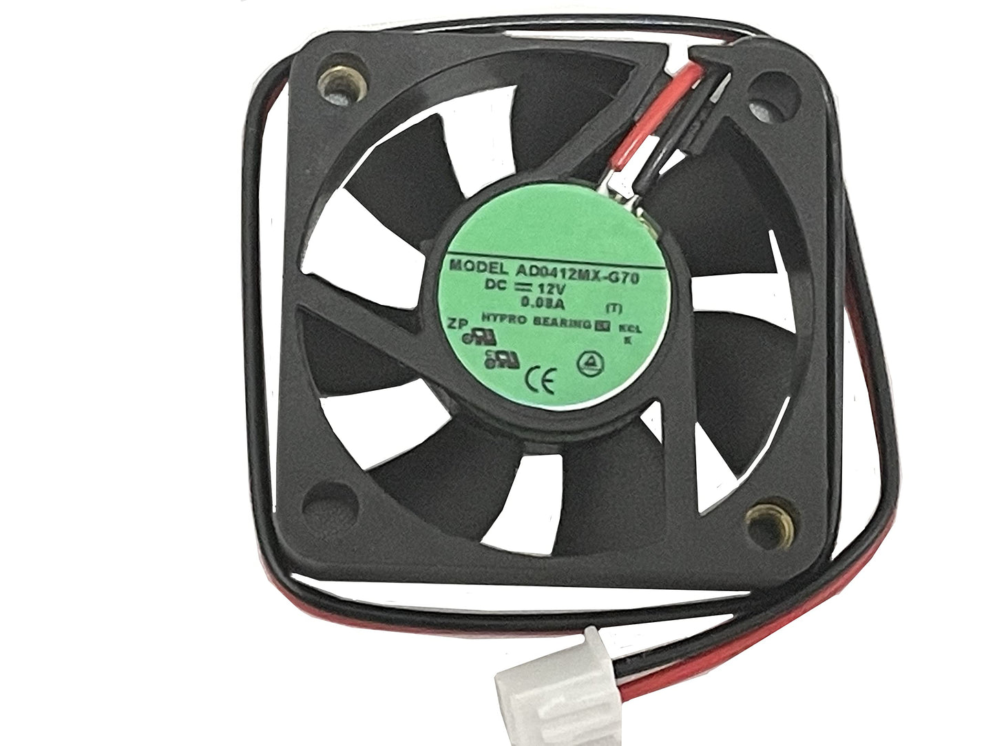AD0412MX-G70 DC12V 0.08A 0.96W 4010 Hydraulic Bearing Cooling Fan 5.7CFM 3800RPM