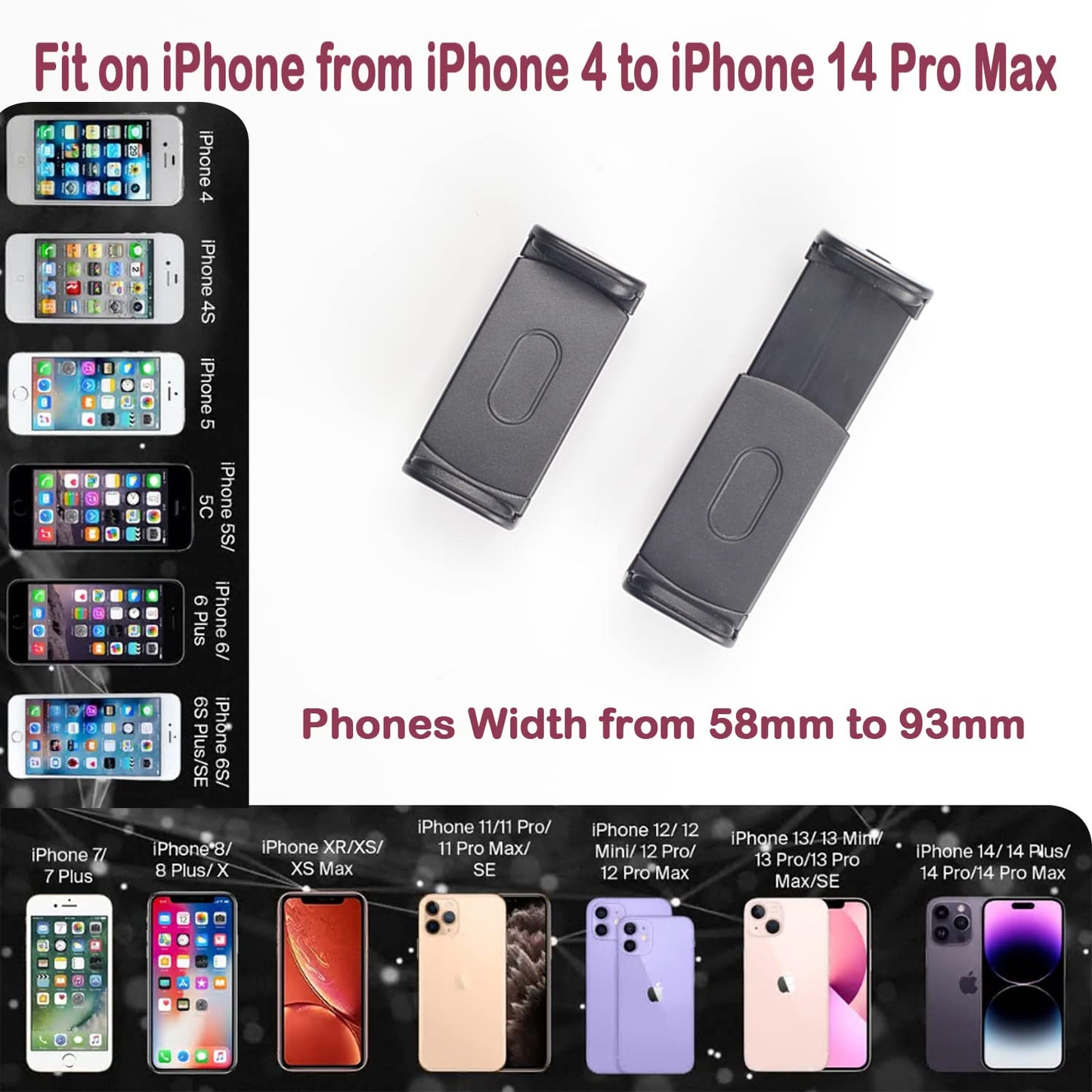 HAITENT Floor Tripod Stand, 7.2 Feet Retractable Adjustable Gooseneck Tall Tripod for iPhone 12 Pro Max, iPhone 11 Pro Max, iPhone Xs Max, with Smart