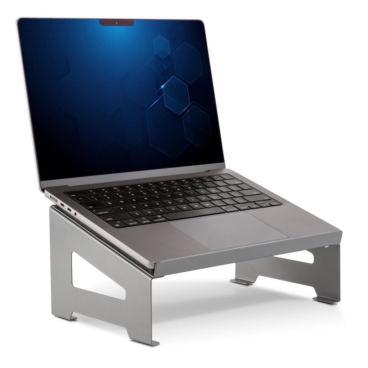 Allsop TechStyle Steel Laptop Stand, Powder-Coated Steel with Soft Felt Surface