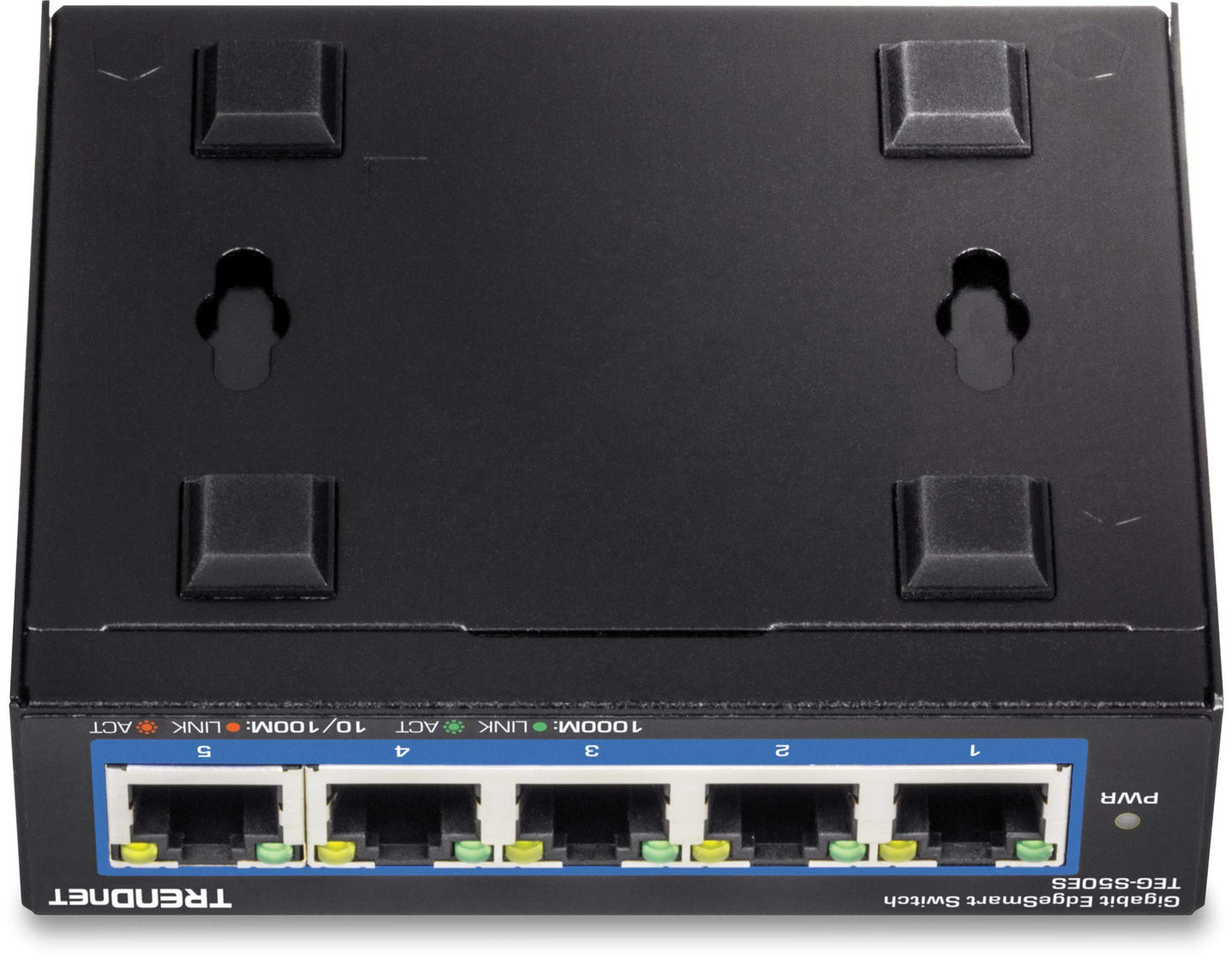 TRENDnet 5-Port Gigabit EdgeSmart Switch, TEG-S50ES, 5 x Gigabit Ports, 10Gbps Switch Capacity, Ethernet Splitter, Managed Smart Gigabit Switch