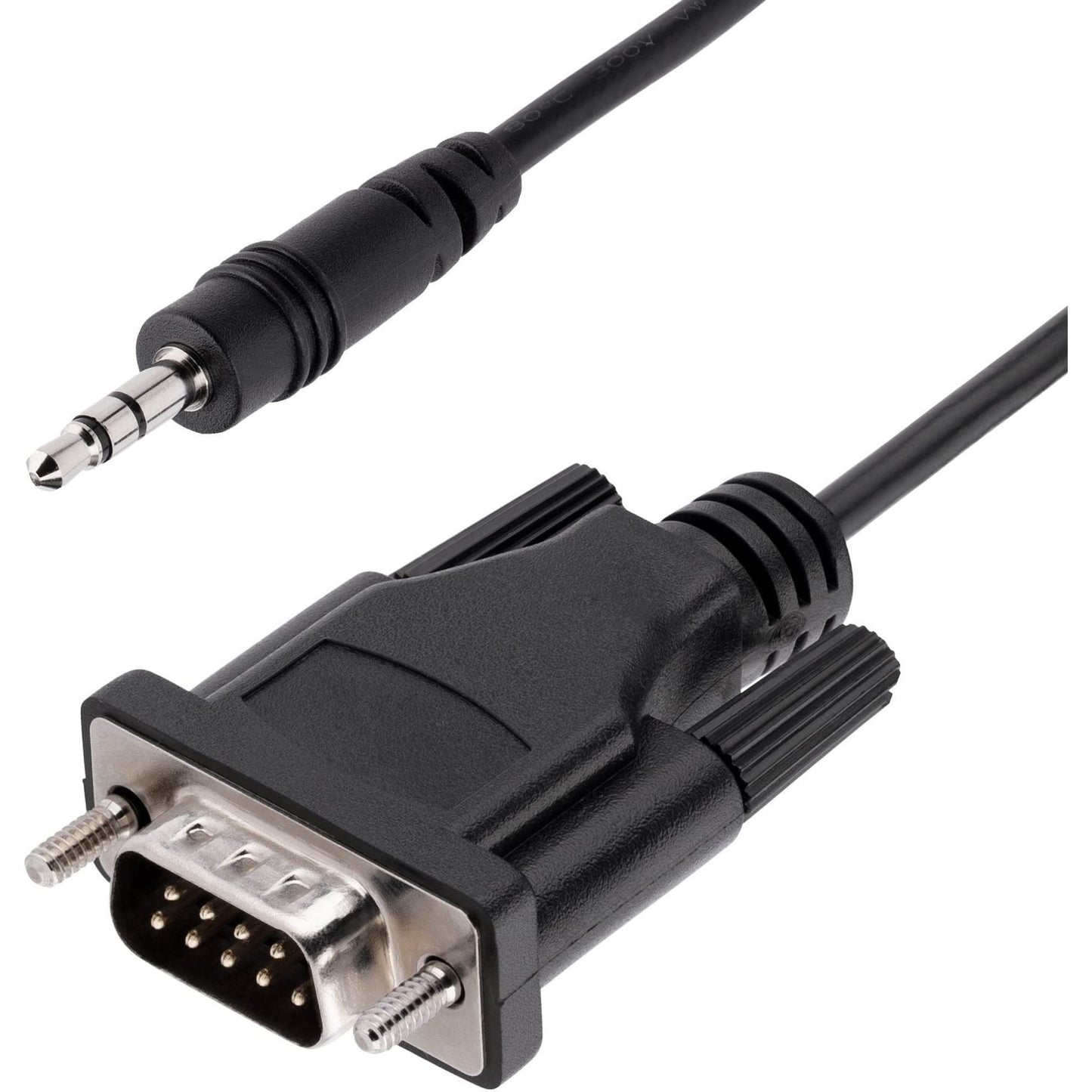 StarTech.com 3ft (1m) DB9 to 3.5mm Serial Cable for Serial Device Configuration, RS232 DB9 Male to 3.5mm Cable for Calibrating Projectors, Digital