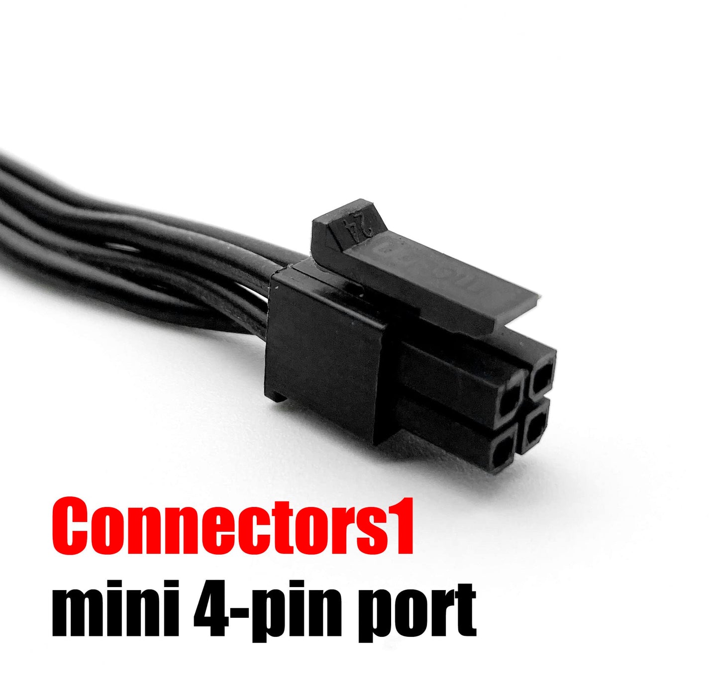 ROIPETK Mini 4-Pin to 2X Right Angle SATA Hard Drive Power Adapter Cable for Motherboard SATA Hard Drive Power Cable 18" (2Pack)