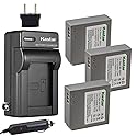 Kastar 3 Pack Battery +Charger for Samsung IA-BP85ST IA-BP85NF HMX-H100 HMX-H104 HMX-H105 HMX-H106 SC-HMX10 HMX20C SC-MX10 SC-MX20 SMX-F30 SMX-F33