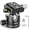 Ball Head Mount, CAVIX 36mm Ball Head Camera Tripod Head with 1/4“ Arca Swiss Quick Release Plate for Tripod, Monopod, DSLR, Camera,Load 33lb/15kg