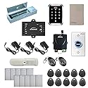 Visionis FPC-5296 One Door Access Control Out Swinging Door 1200lbs Maglock + Outdoor Keypad/Reader Standalone with Mini Controller + Wiegand 26, EM