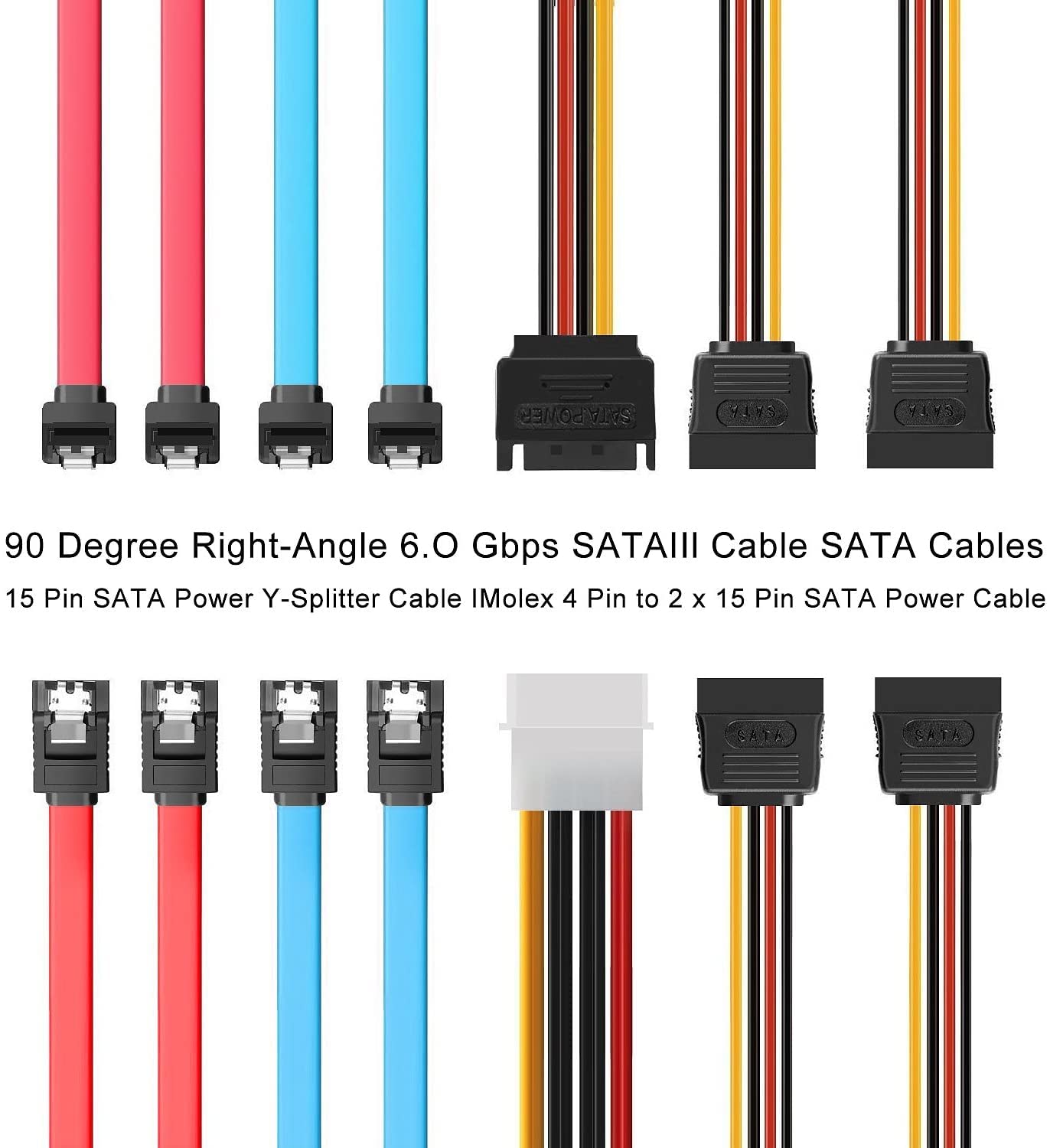 S.H.Y SPRUCES SSD Metal Mounting Bracket Kit, 2.5 to 3.5 Hard Drive Adapter, Compatible with Any 2.5 to 3.5 Drive Bay, with SATA Data Transfer Cable