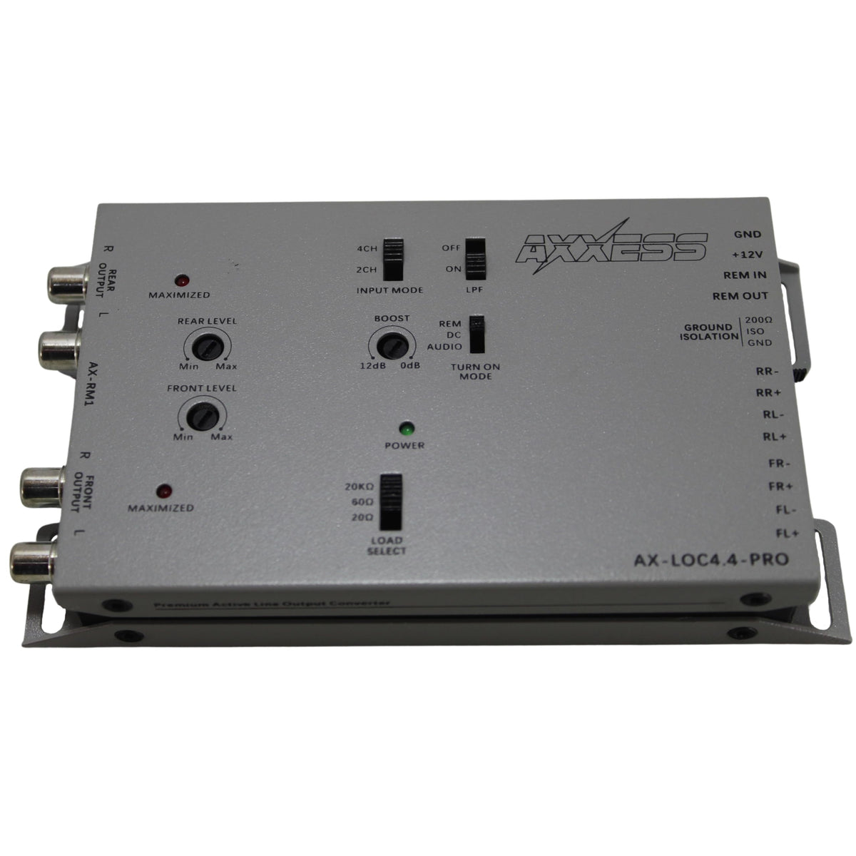 Axxess Integrate by Metra 4-Channel Active Line Out Converter with Bass Boost, AX-LOC4.4-PRO