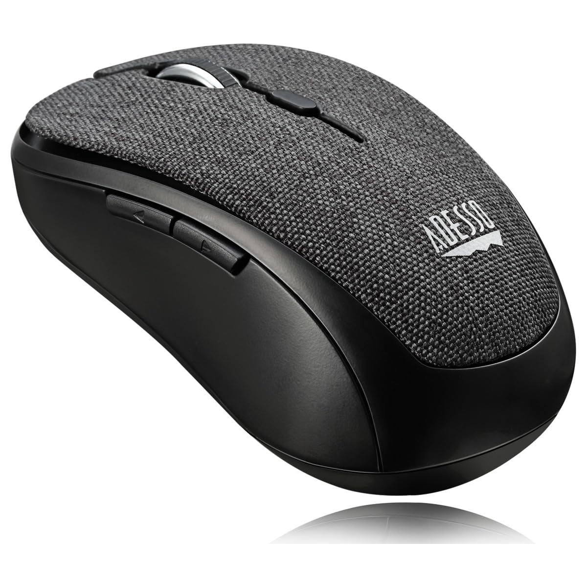 Adesso iMouse S80 2.4Ghz Red Fabric Wireless Mini Optical Mouse, 5-Button