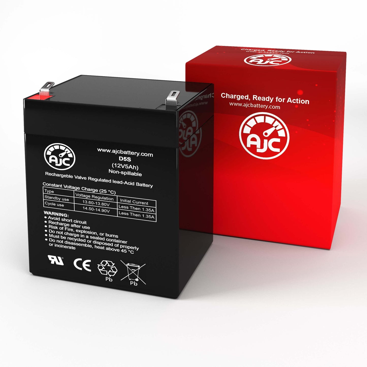 AJC Battery Compatible with Chamberlain 4228 12V 5Ah Garage Door Battery