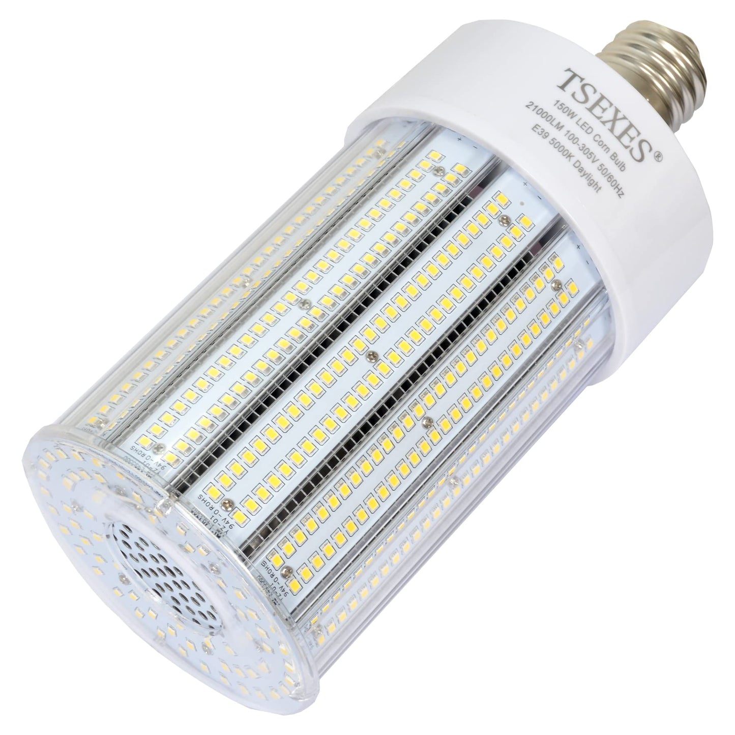 TSEXES 150W LED Corn Light Bulb,E39 Mogul Base Led Bulb 21000Lumen,5000K Replacement (600-800W) Metal Halide/HID/CFL for High Bay Shop Light Garage
