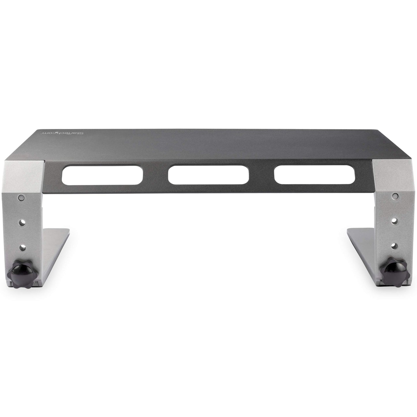StarTech.com Monitor Riser Stand - for up to 32" (22lb/10kg) Monitor - Height Adjustable - Computer Monitor Riser - Steel and Aluminum (MONSTND)