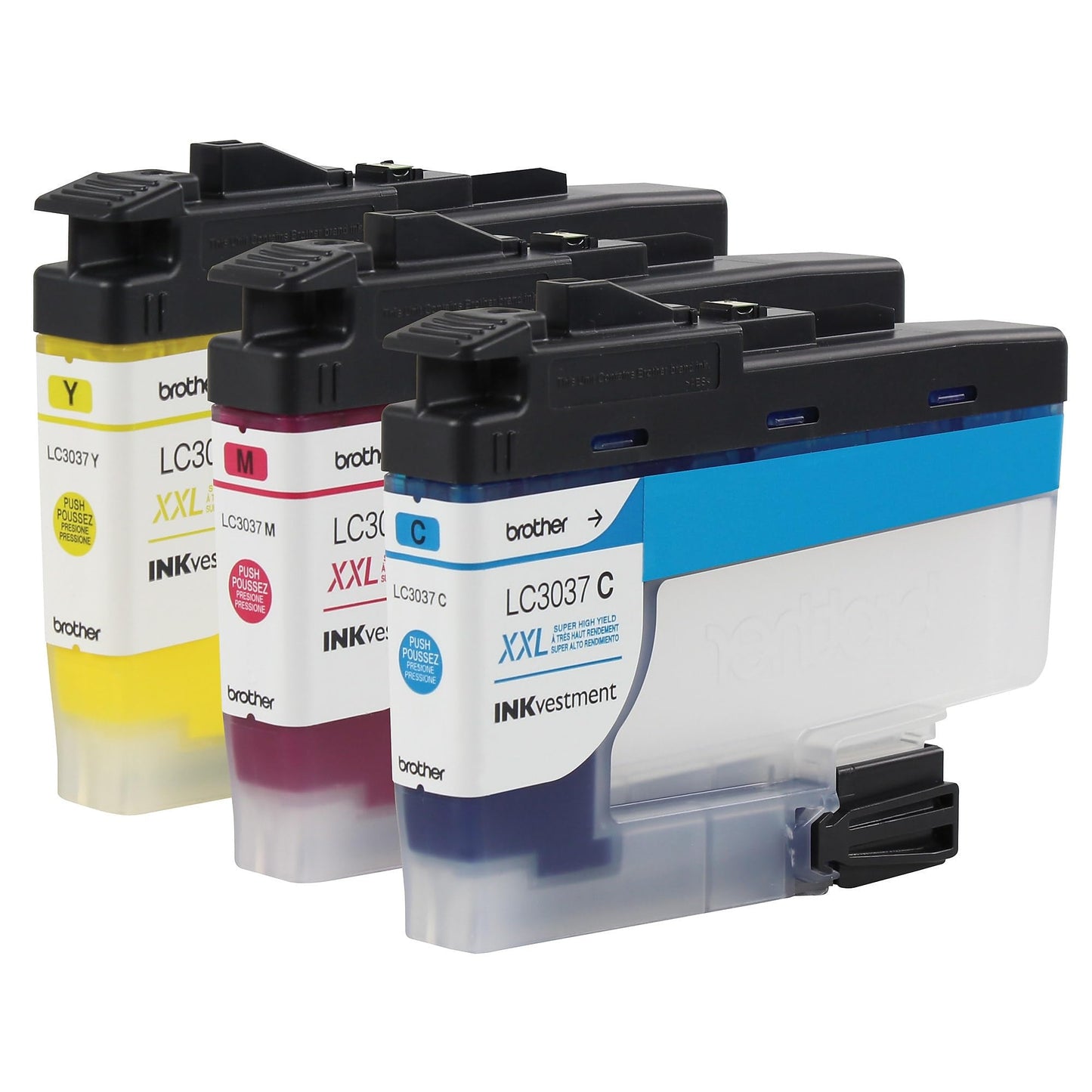 Brother Genuine LC30373PKS, 3-Pack Super High-Yield Color INKvestment Tank Ink Cartridges, Includes 1 Cartridge Each of Cyan, Magenta and Yellow Ink