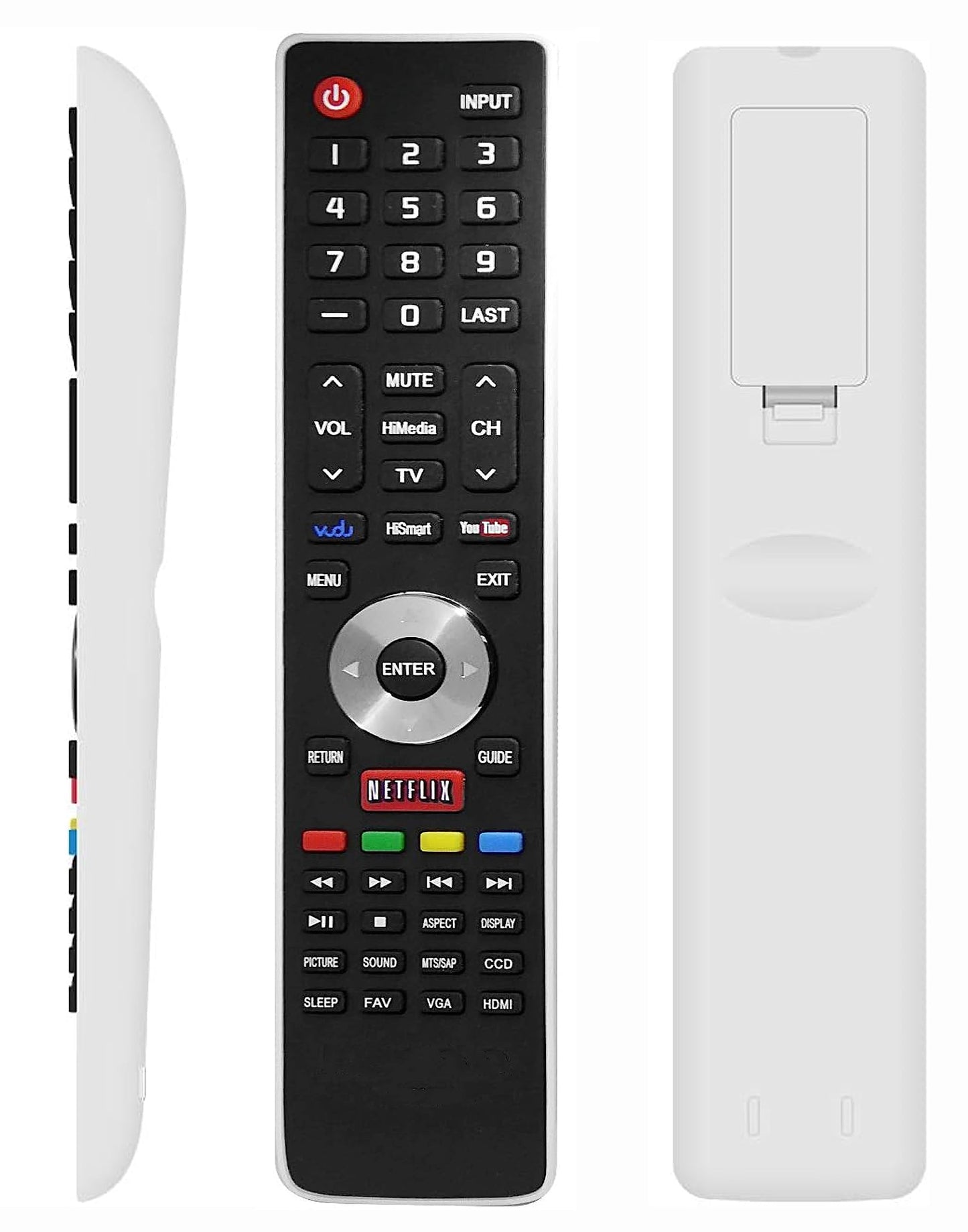 EN-33926A Remote Control Compatible with Hisense EN-33926A for Hisense Smart TV 32K20DW 32K20W 40K366WN 50K610GWN 55K610GWN 40H5 XV5849 32H5B 40H5B
