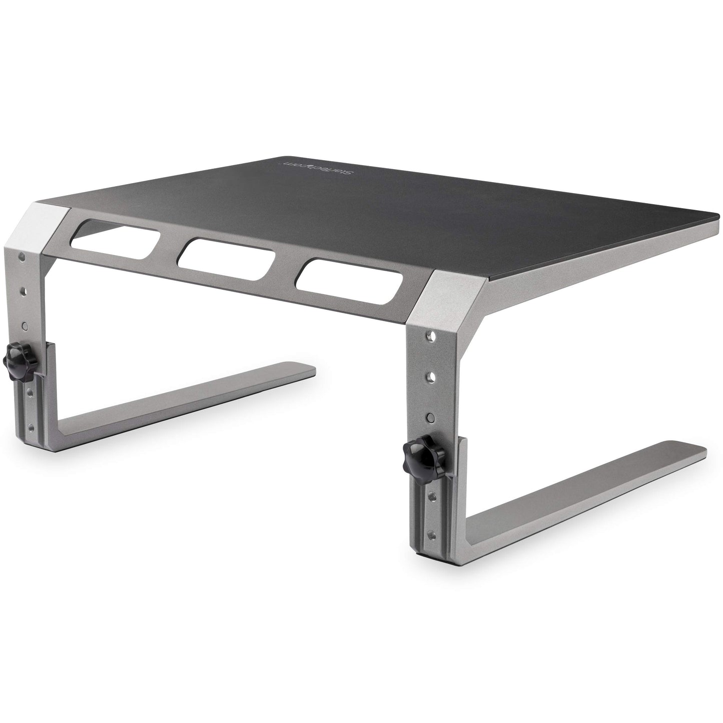 StarTech.com Monitor Riser Stand - for up to 32" (22lb/10kg) Monitor - Height Adjustable - Computer Monitor Riser - Steel and Aluminum (MONSTND)