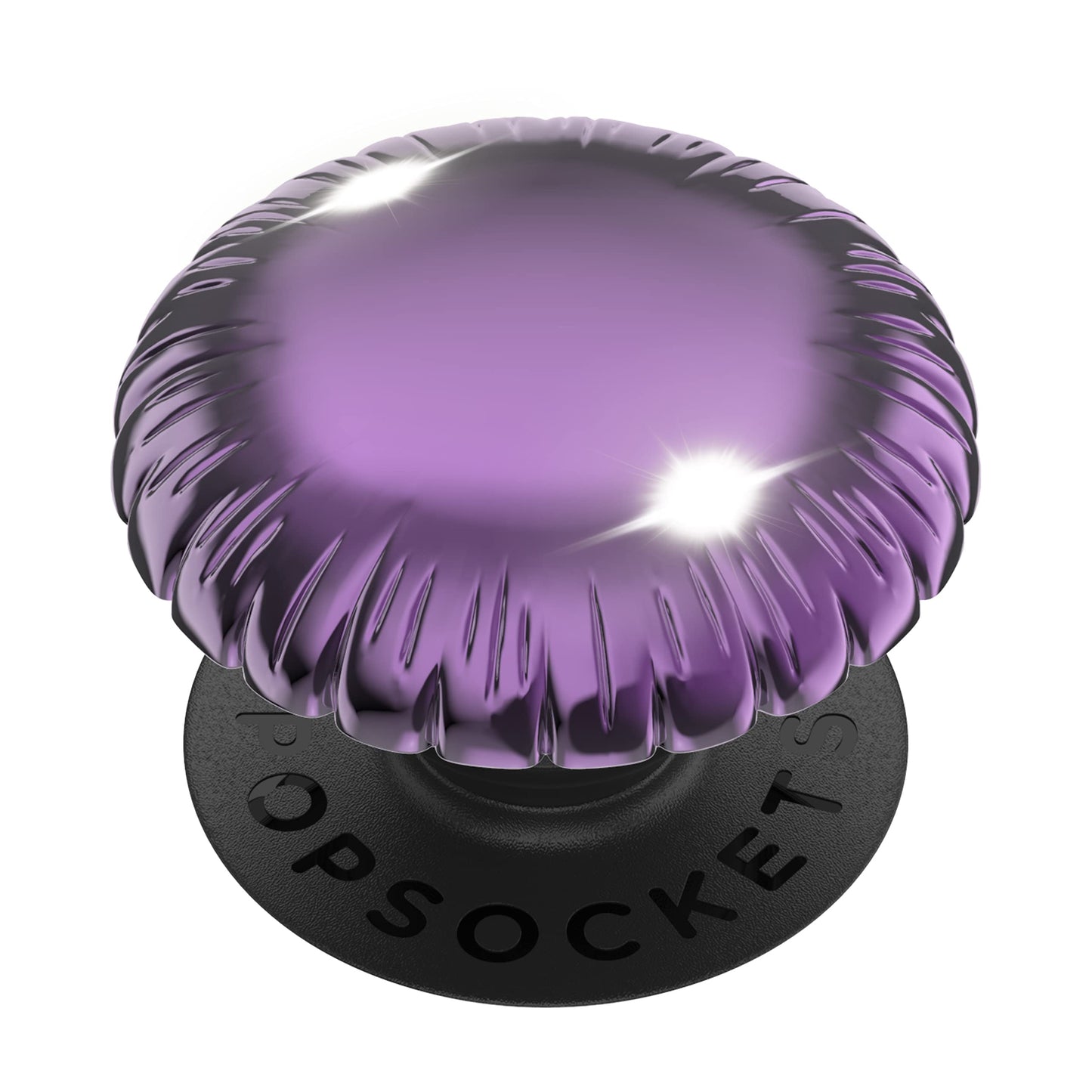 PopSockets: PopGrip with Swappable Top for Phones and Tablets - Metallic Balloon Purple