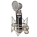 Boytone, Professional Studio Recording Podcast Condenser, Metal Shock Mount, Anti-Wind Cap (BT-68SM)