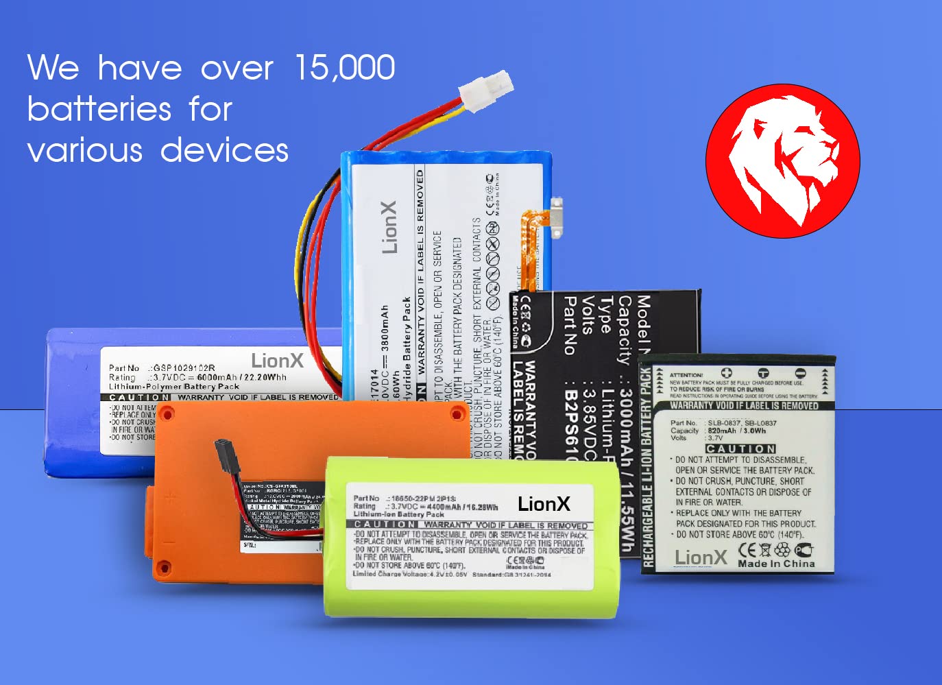 LIONX Battery for MPro 110 Micro Projector NK01-S005 NK03-S005 1050mAh / 3.89Wh