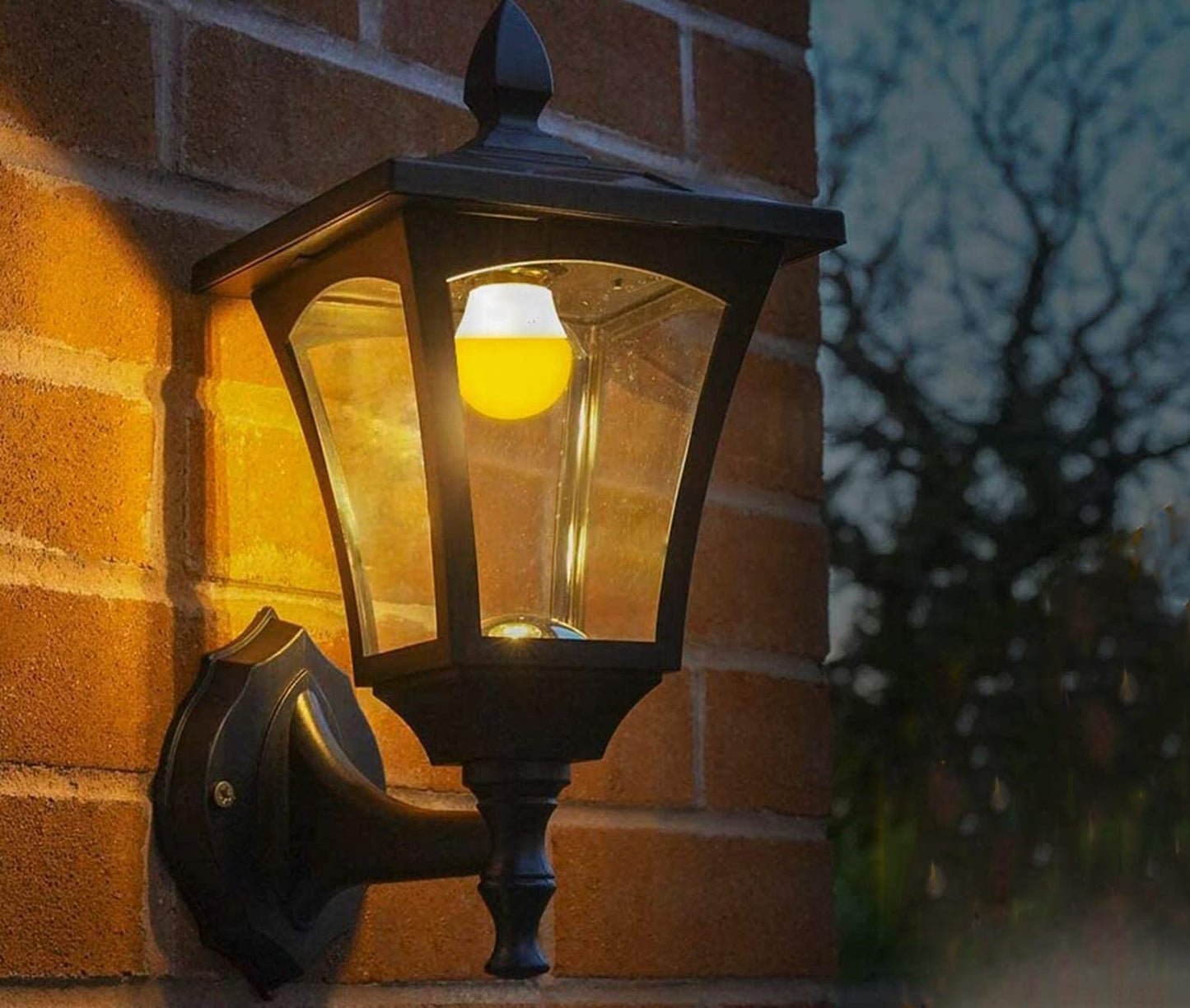 Qixivcom 4-Packs 5W G45 Yellow LED Light Bulbs E26 Outdoor Bug Light Bulb 35W Equivalent 300LM 2000K Amber Glow Yellow Bug Light Bulb Night Light