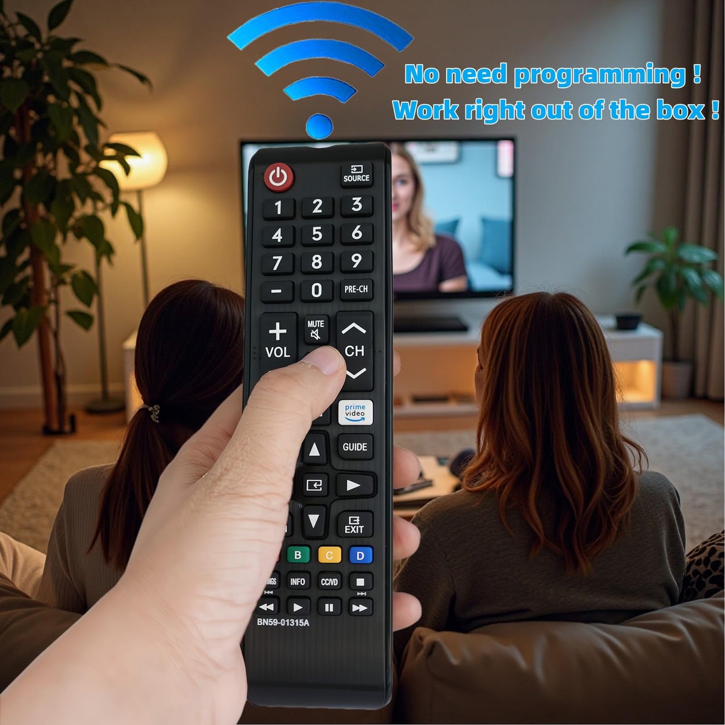 Universal Replacement Remote Control Fit for Samsung BN59-01315J BN5901315J BN59-01315A Series UN55TU7000F TU7000 UN43TU7000FXZA UN50TU7000FXZA